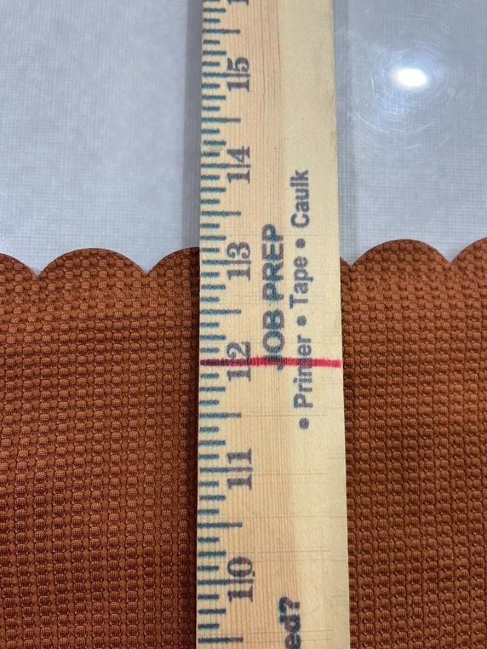 Aerie High Waisted Bikini Bottom Scalloped Edge Rust Orange Large - Picture 4 of 7